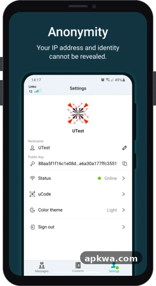 Utopia APK — Private Messenger screenshot1